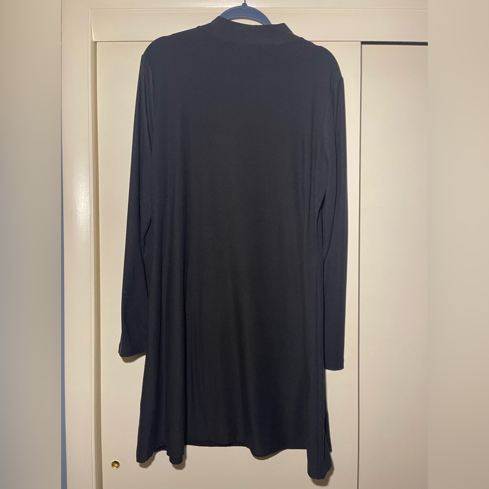 Black Long Sleeve A line Dress XXL - Picture 2 of 3